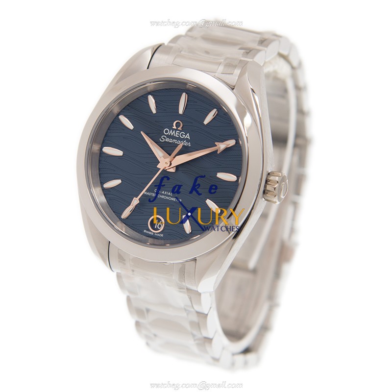 Omega 220.10.34.20.03.001 Seamaster Replica Watch With Blue Dial, Steel Bracelet, Automatic Movement - Image 3
