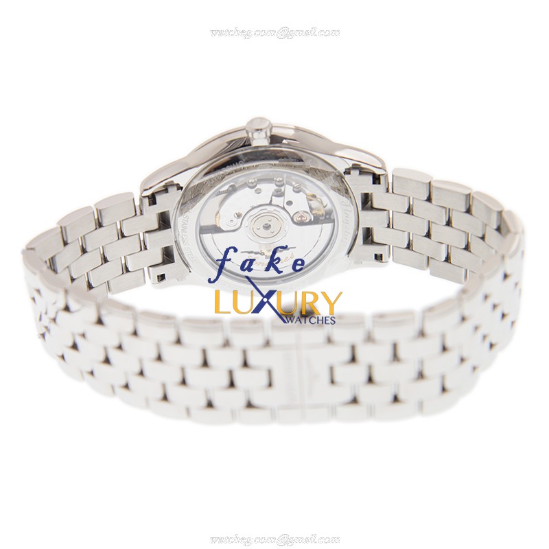 Longines L4.974.4.12.6 FLAGSHIP Automatic Steel White Dial Silver Strap Replica Watch - Image 4