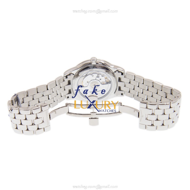 Longines L4.974.4.12.6 FLAGSHIP Automatic Steel White Dial Silver Strap Replica Watch - Image 5