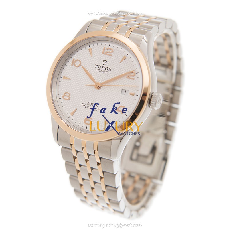 Tudor 91551SVAR 1926 Replica Watch - Automatic - 18kt Rose Gold & Steel Case - Silver Dial - 41mm - Image 3
