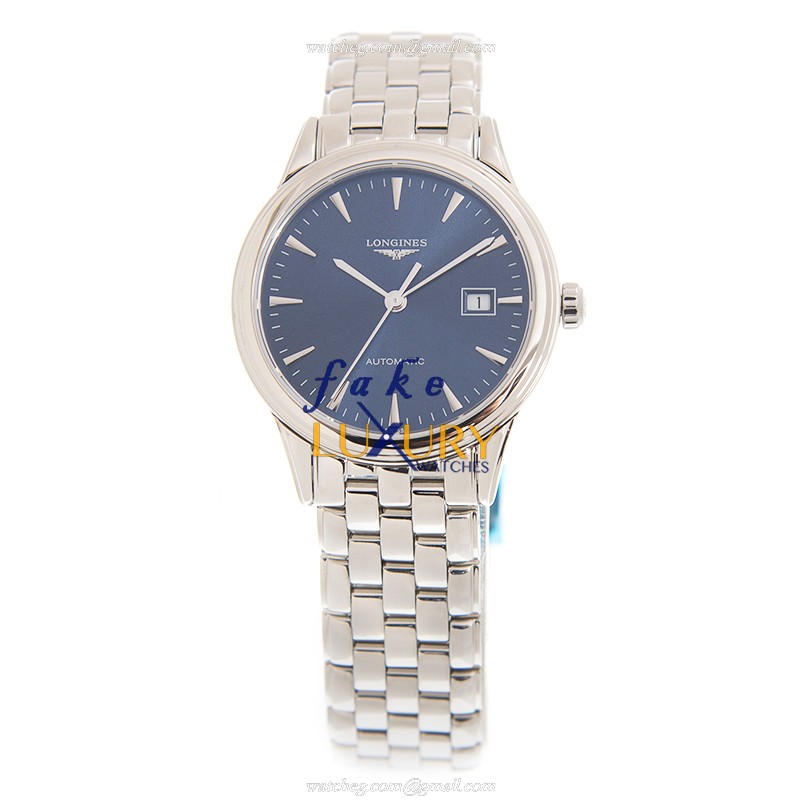 Longines L4.374.4.92.6 FLAGSHIP Blue Dial Automatic Stainless Steel Replica Watch - Image 2