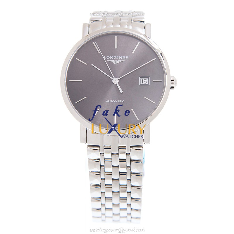 Longines L4.910.4.72.6 Replica Watch, Automatic, Stainless Steel Case, Gray Dial - Image 2
