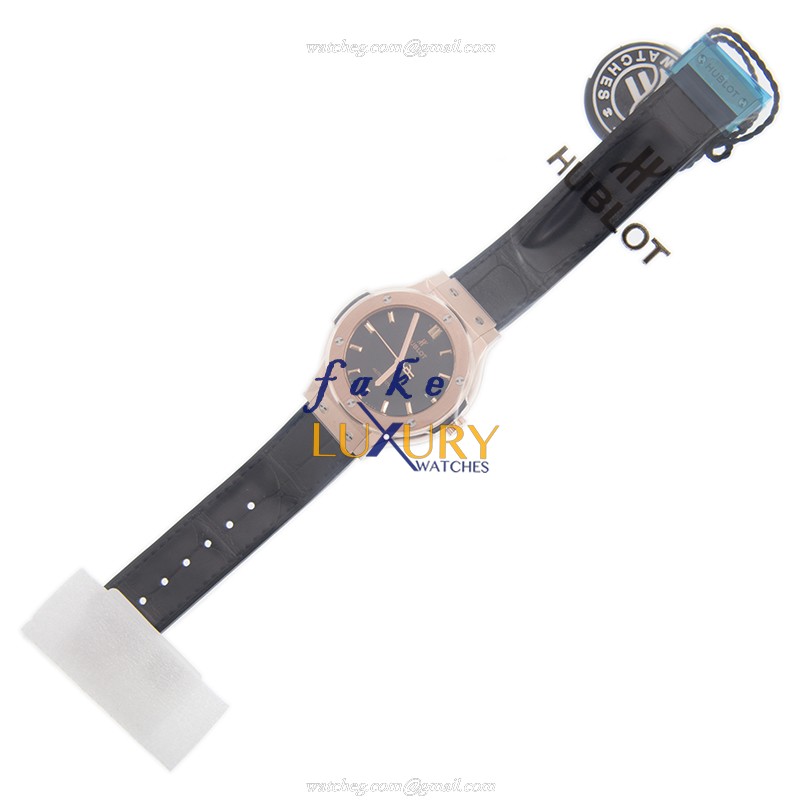 Hublot Classic Fusion 565.OX.1181.LR | Automatic | 18kt Rose Gold | Black Leather | Replica Watch - Image 2