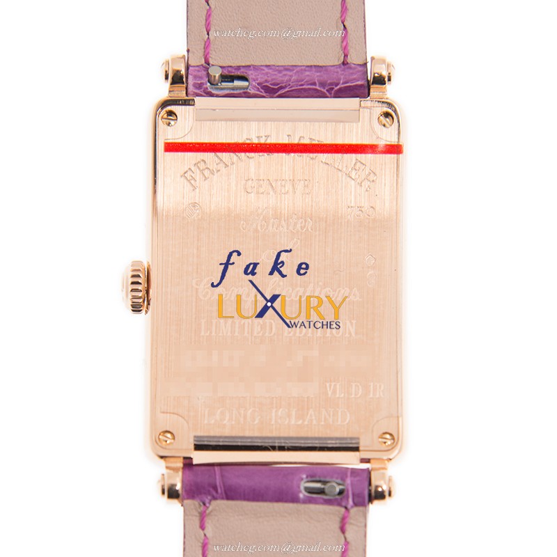 Franck Muller 952 QZ REL 8CD MOP VL D 1R 5N Replica Watch, Quartz, Purple Mother of Pearl Dial - Image 3