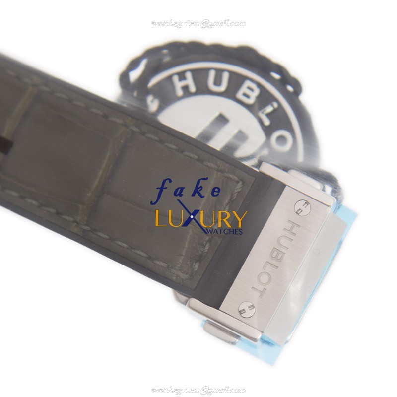 Hublot 565.NX.8970.LR CLASSIC FUSION Auto Stainless Steel Watch, Genuine Clone, Green Leather - Image 4