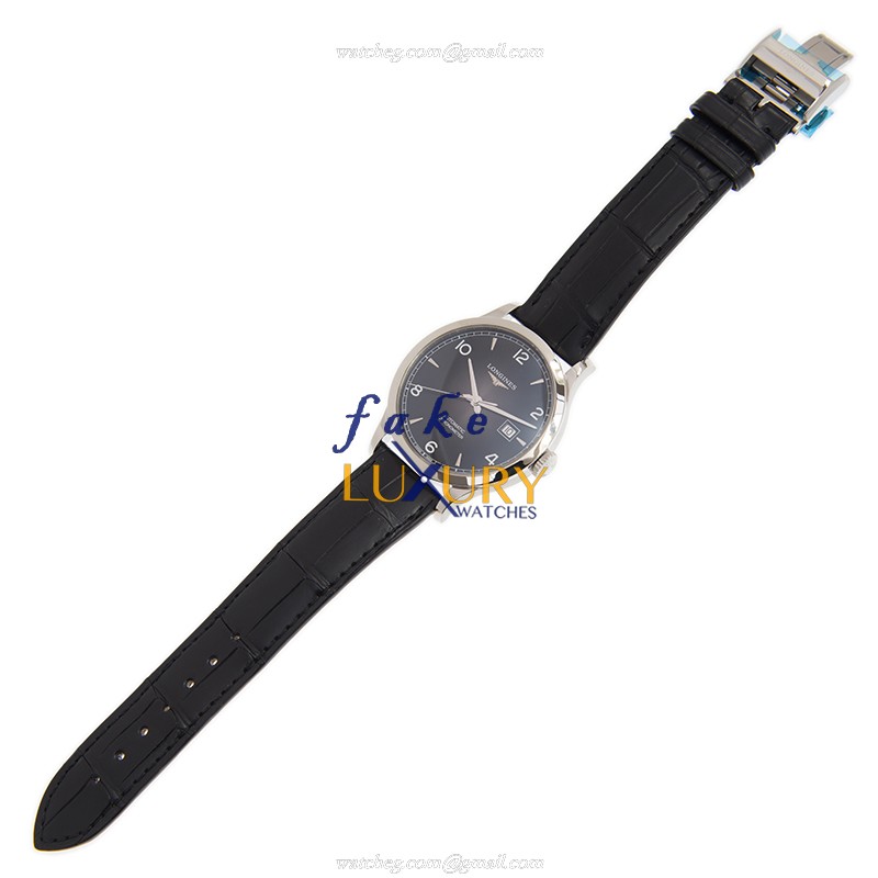Longines L2.821.4.56.2 Automatic Stainless Steel Black Dial Replica Watch - Image 2