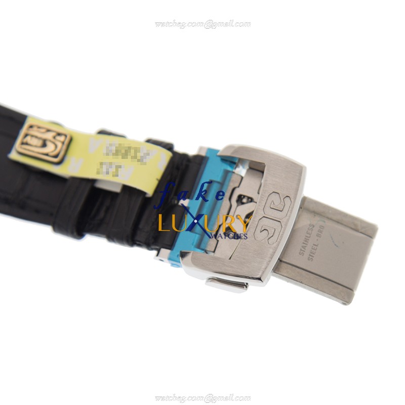 100-13-02-02-04 - Glashutte Senator Manual Winding Replica Watch - Black Dial - Alligator Strap - Image 4