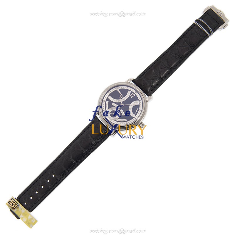 Maurice Lacroix MP7068-SS001-390 Masterpiece Manual Wind Black Dial Replica Watch - Image 2