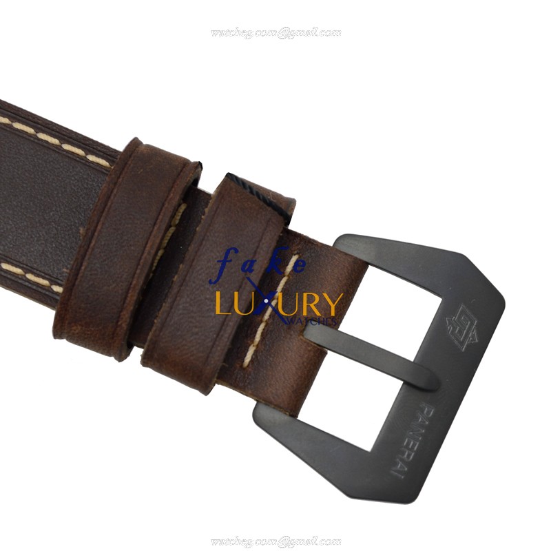 Panerai PAM00594 PAM00785 Luminor Replica Watch, Manual Wind, Black Dial, Steel Case - Image 4