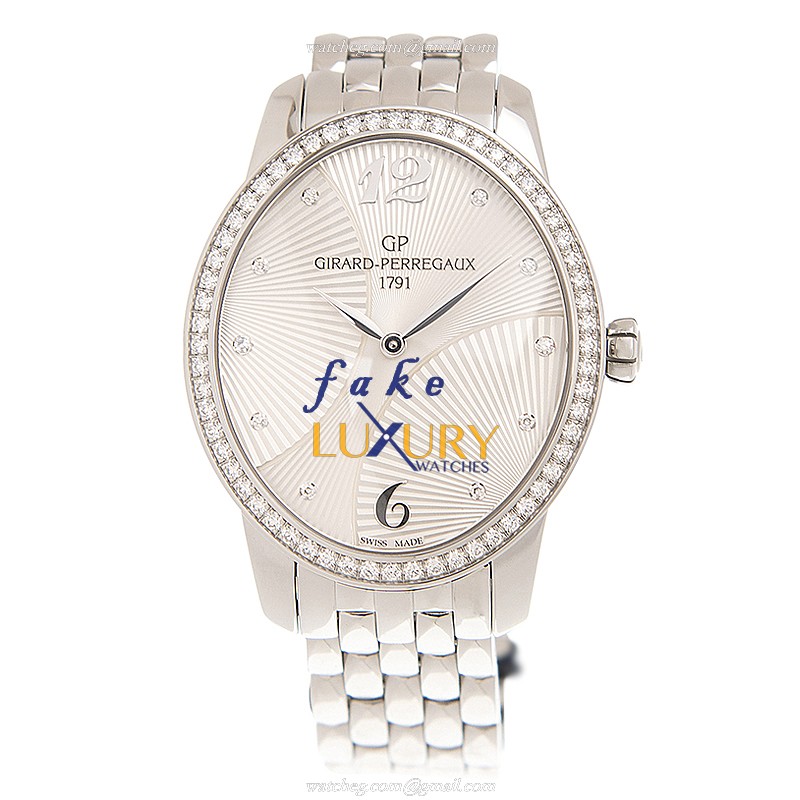Girard Perregaux CATS EYE 80493D11A161-11A Replica Watch White Dial Stainless Steel Diamonds - Image 2