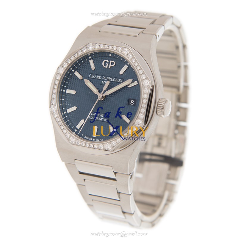 Girard Perregaux Laureato 81005D11A431-11A Replica Watch, Automatic, Blue Dial, Stainless Steel & - Image 3