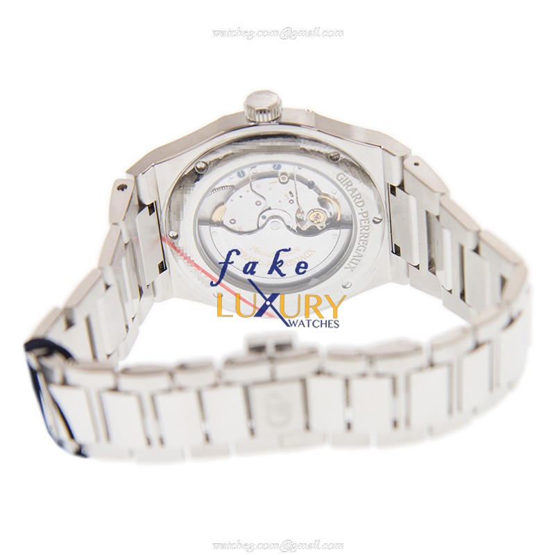 Girard Perregaux Laureato 81005D11A431-11A Replica Watch, Automatic, Blue Dial, Stainless Steel & - Image 4