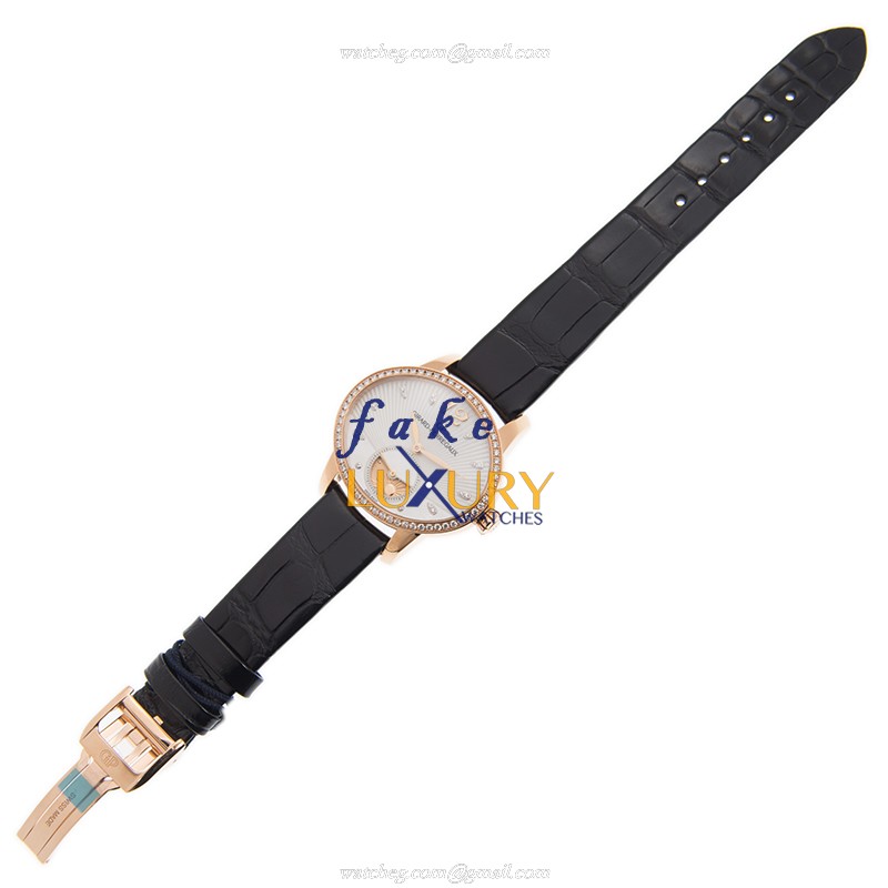 80488D52A751-CK6A - Girard Perregaux Replica Watch Cats Eye Automatic 18kt Rose Gold Diamonds White - Image 2