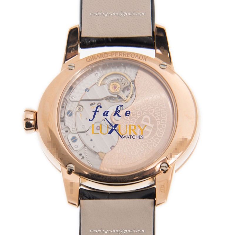80488D52A751-CK6A - Girard Perregaux Replica Watch Cats Eye Automatic 18kt Rose Gold Diamonds White - Image 3