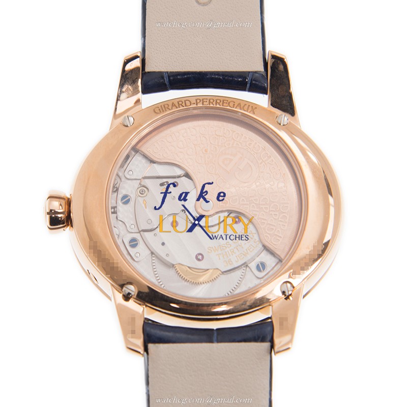 Girard Perregaux 80485D52A751-CK4A Replica Watch, Automatic, White Mother of Pearl Dial, 18kt Rose - Image 3