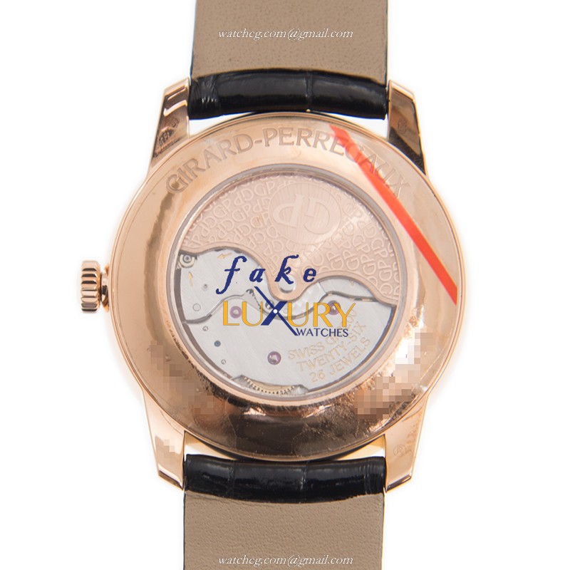 Girard Perregaux 49528-52-131-CB6A 1966 Replica Watch, Automatic, White Dial, 18kt Rose Gold Case - Image 3