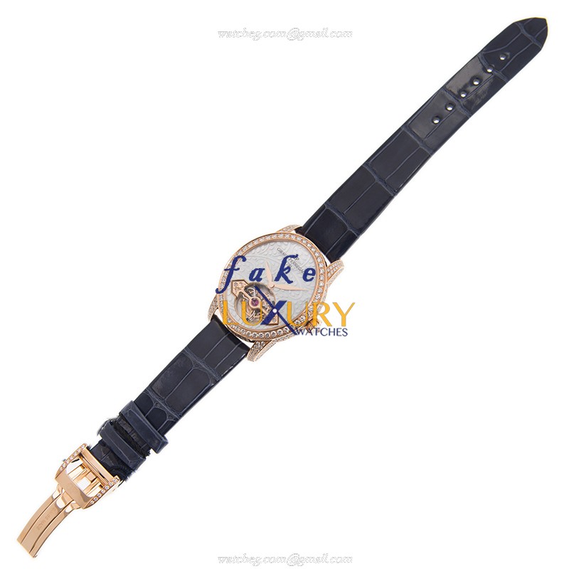 Girard Perregaux 99490D52P706-CK6A - Replica Watch - Gray Dial - Manual Wind - Rose Gold & Diamonds - Image 2