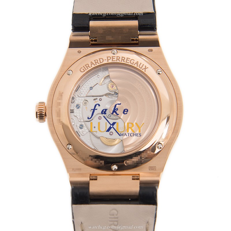 Girard Perregaux 81005-52-432-BB6A Laureato Replica Watch With Automatic Movement, Blue Dial, Rose - Image 3