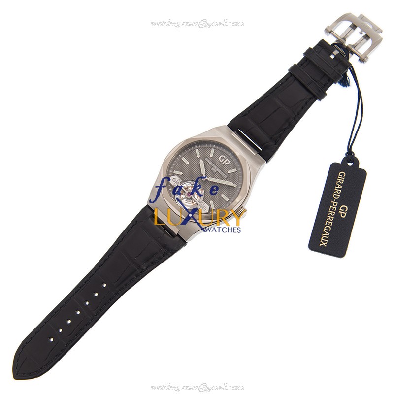 Girard Perregaux Laureato 99105-41-232-BB6A Replica Watch Gray Dial Automatic 18kt White Gold & - Image 2