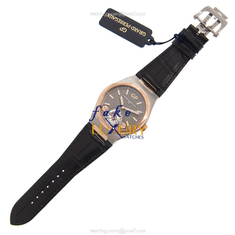 Girard Perregaux Laureato 99105-26-231-BB6A Automatic Gray Dial Rose Gold Steel Replica Watch - Image 2