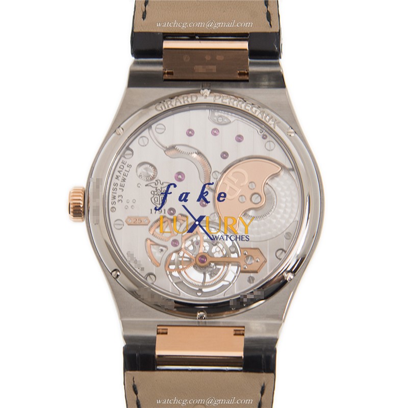 Girard Perregaux Laureato 99105-26-231-BB6A Automatic Gray Dial Rose Gold Steel Replica Watch - Image 3
