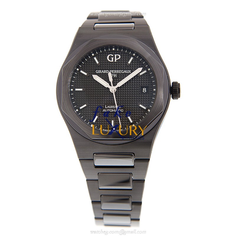 Girard Perregaux Laureato Automatic Ceramic 81005-32-631-32A Black Dial Replica Watch - Image 2