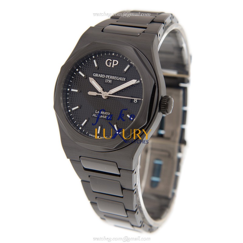 Girard Perregaux Laureato Automatic Ceramic 81005-32-631-32A Black Dial Replica Watch - Image 3