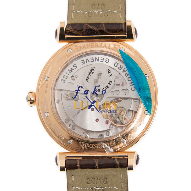 -384241-5001ST.OO.1240ST.01 - Chopard IMPERIALE Automatic 18kt Rose Gold Replica Watch - White - Image 3