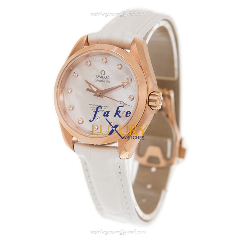 Omega 231.53.34.20.55.001 SEAMASTER Auto 18kt Rose Gold Replica Watch - Image 3