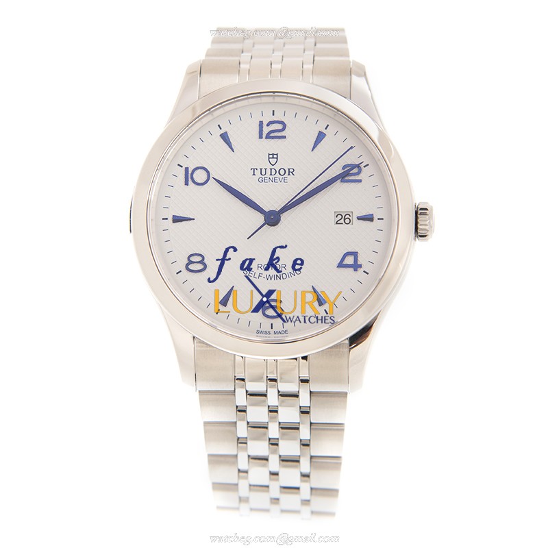 Tudor 91650-67070-WT 1926 Automatic Stainless Steel Replica Watch - White Dial, Silver Strap - Image 2