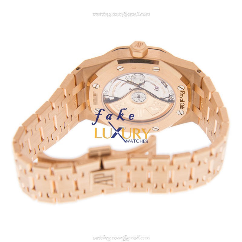 Audemars Piguet 15451OR.YY.1256OR.01 Royal Oak Replica Watch, 18kt Rose Gold & Diamonds, Automatic - Image 4
