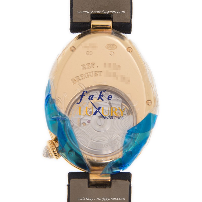 Breguet Reine De Naples Replica Watch 8928BA/8D/844/DD0D Automatic 18kt Gold Diamond Silver Dial - Image 3