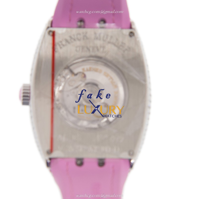 Franck Muller V 35 SC AT FO D AC RS VANGUARD Automatic Stainless Steel & Diamonds - White Dial - Image 3