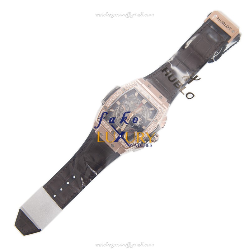 Hublot 601.OX.0183.LR.1104 Automatic 18kt Rose Gold & Diamond Replica Watch - Model Number - Image 2