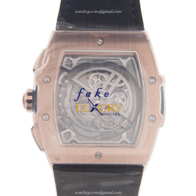 Hublot 601.OX.0183.LR.1104 Automatic 18kt Rose Gold & Diamond Replica Watch - Model Number - Image 3