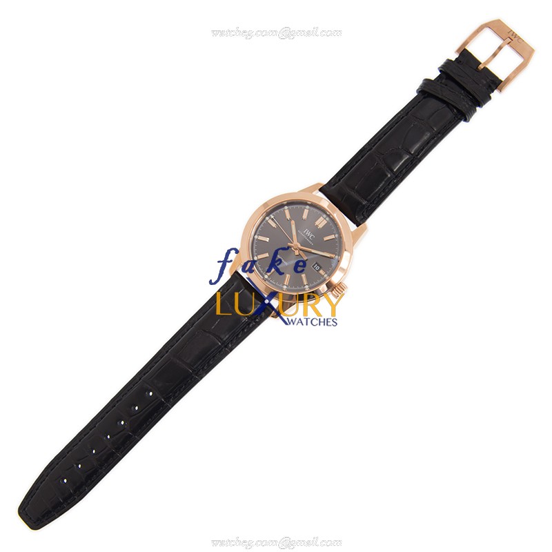 IWC IW357003 Ingenieur Automatic 18kt Rose Gold Gray Dial Alligator Strap | 15202ST.OO.1240ST.01 - Image 2