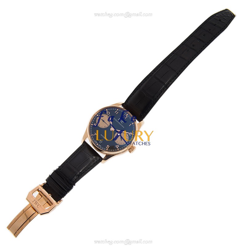 IW500121 - IWC Portuguese Automatic Replica Watch Black Dial 18kt Rose Gold - Image 2