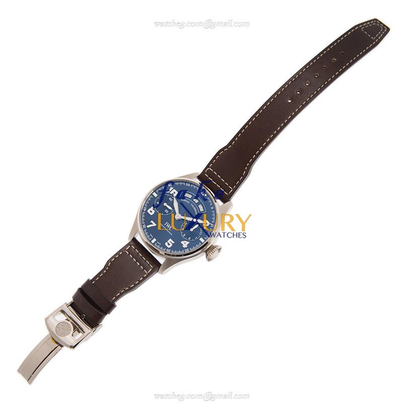 IWC IW502703 - Replica Watch - 46mm - Automatic - Blue Dial - Brown Cowhide Strap - Image 2