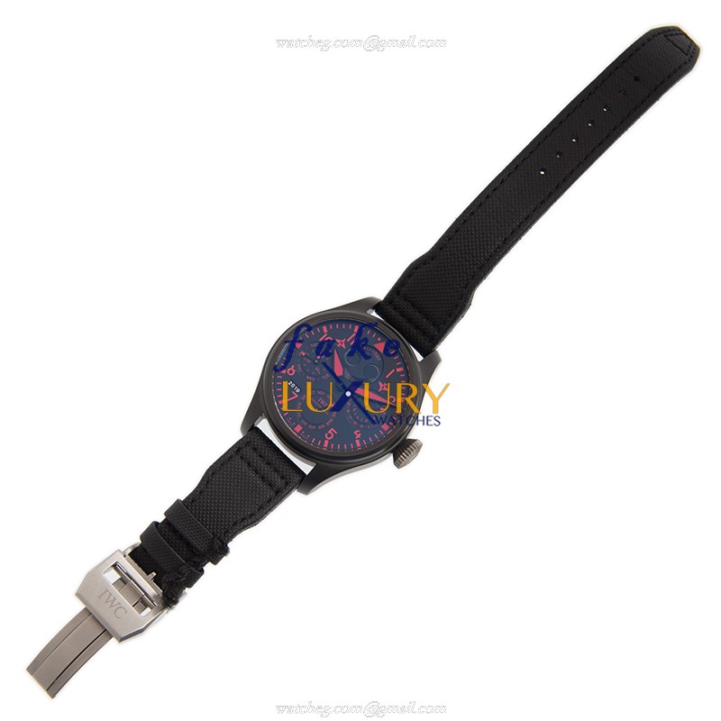 IWC IW502903 PILOTS Automatic Ceramics Black Dial Leather Strap Replica Watch - Image 2