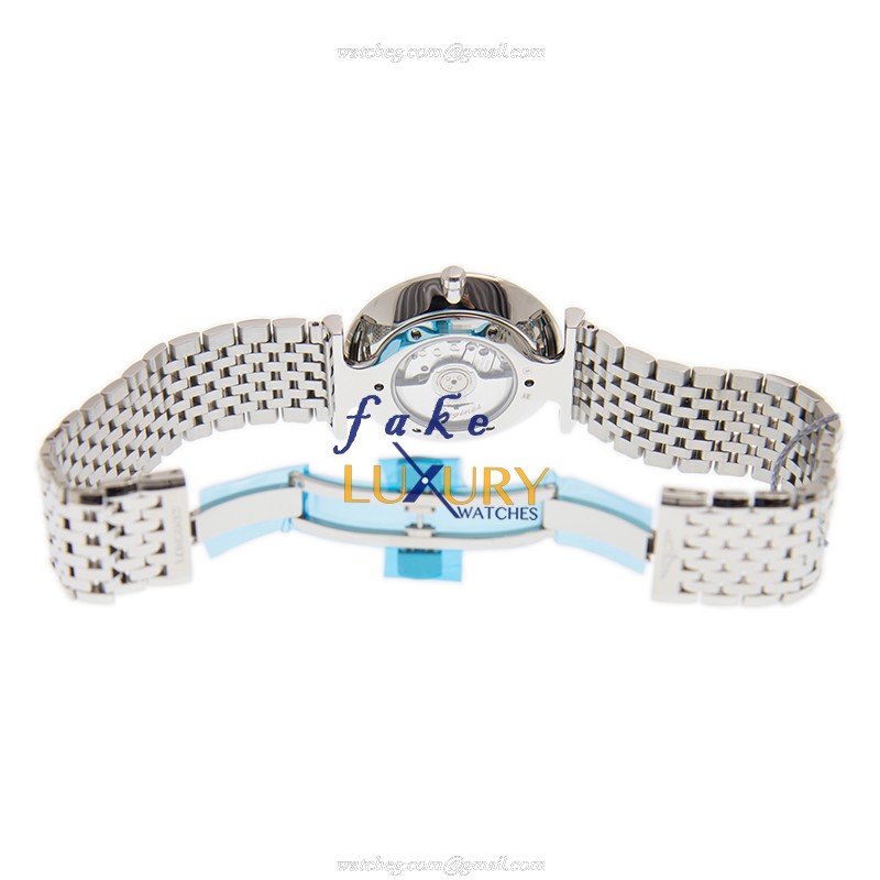 Longines L4.908.4.95.6 La Grande Replica Watch, Blue Dial, Steel Bracelet, Automatic - Image 4