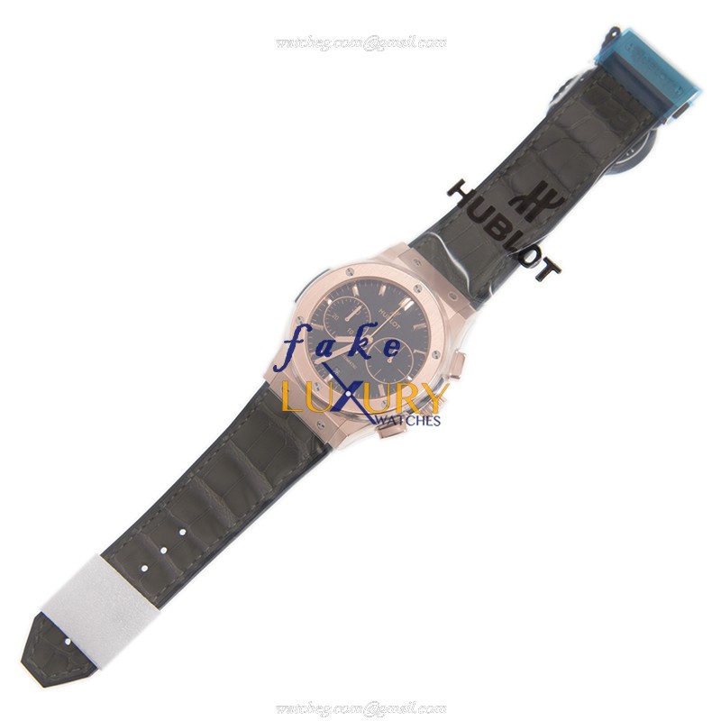 Hublot 521.OX.8980.LR CLASSIC FUSION AUTO 18kt Rose Gold Dial Replica Watch, Alligator Green Strap - Image 2