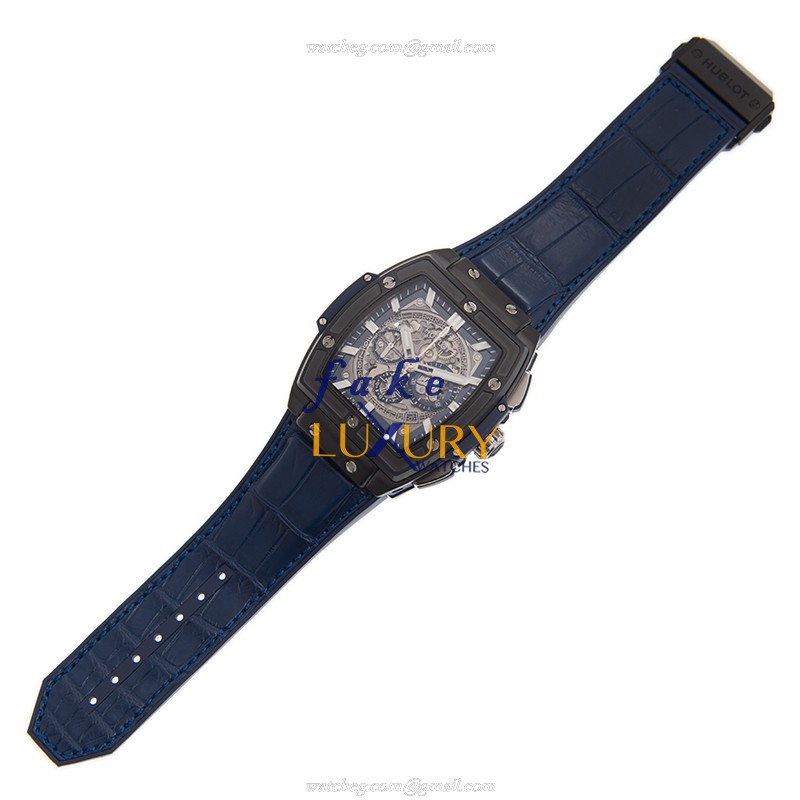Hublot 601.CI.7170.LR Spirit of Big Bang Replica Watch, Automatic Ceramic, Silver Dial, Blue - Image 2
