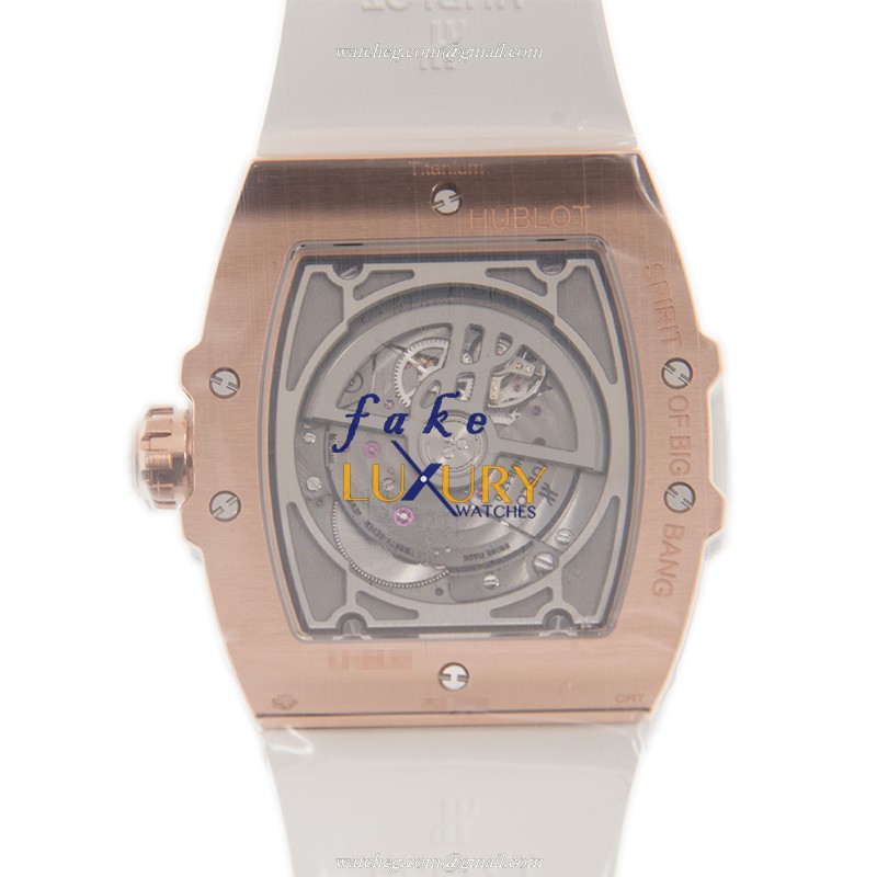 Hublot 647.OE.2080.RW.1204 Automatic Replica Watch - Silver Dial, White Rubber Strap - Image 3