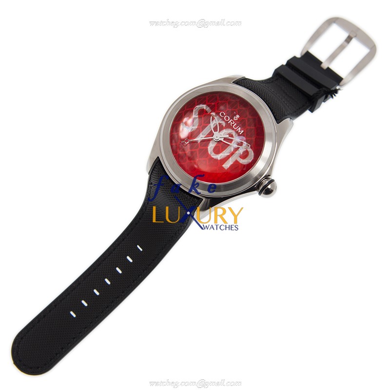 Corum 403.101.04/0601 ST01 Bubble Replica Watch, PVD Titanium Case, Red Dial, Automatic Movement - Image 2