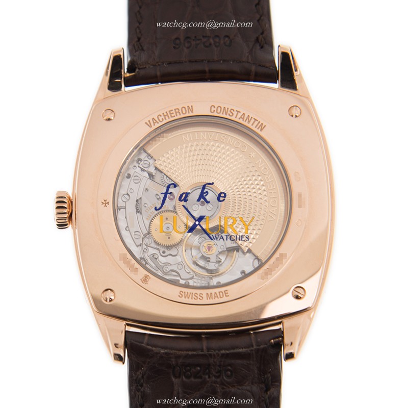 4000S/000R-B123 - Vacheron Constantin Harmony Replica Watch - 18kt Rose Gold Automatic - White Dial - Image 3