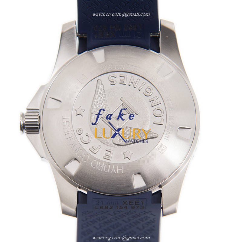 Longines L3.781.4.96.9 Conquest Replica Watch, Blue Dial, Ceramic Steel Case, Automatic - Image 3
