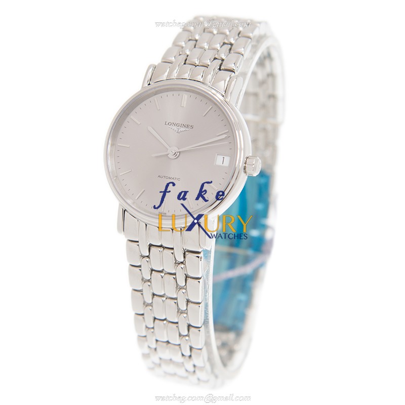 Longines L4.322.4.72.6 PRESENCE Replica Watch, Gray Dial, Steel Bracelet, Automatic - Image 3