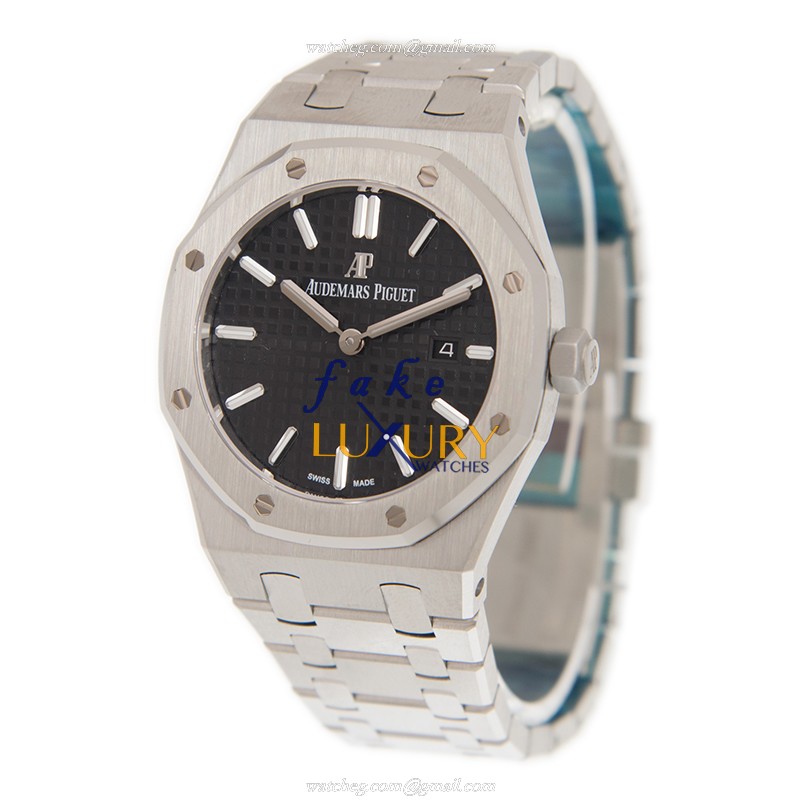 Audemars Piguet Royal Oak Replica Watch 67650ST.OO.1261ST.01, Quartz Movement, Black Dial, Steel - Image 4
