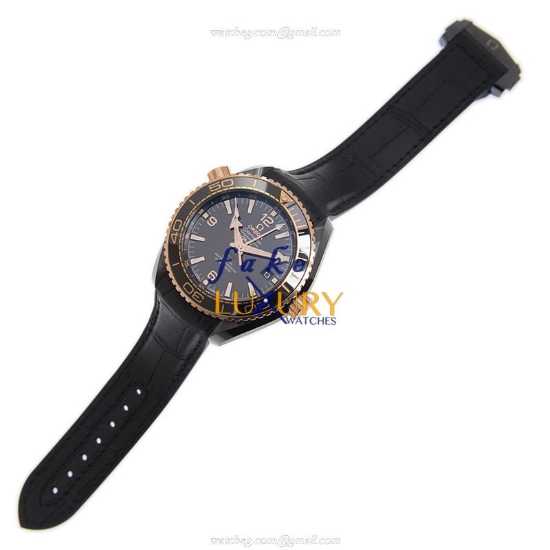 Omega 215.63.46.22.01.001 SEAMASTER Auto Ceramic Replica Watch - Swiss Movement, Black Dial & - Image 2