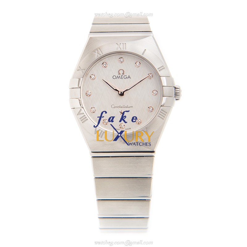 Omega Constellation 131.10.28.60.52.001 Quartz Steel Silver Dial Replica Watch - Image 2
